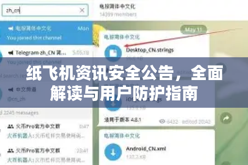 纸飞机资讯安全公告，全面解读与用户防护指南
