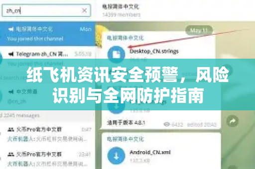 纸飞机资讯安全预警，风险识别与全网防护指南