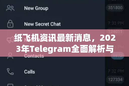 纸飞机资讯最新消息，2023年Telegram全面解析与趋势展望
