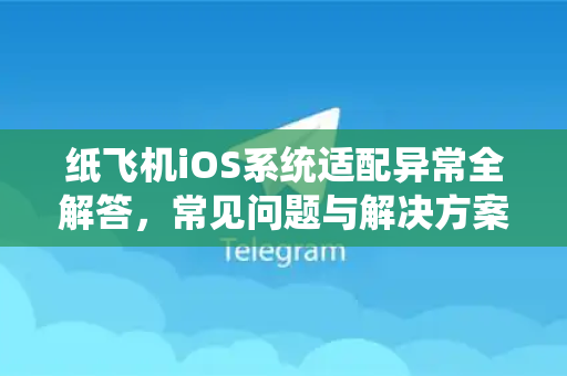 纸飞机iOS系统适配异常全解答，常见问题与解决方案