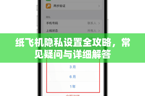 纸飞机隐私设置全攻略，常见疑问与详细解答