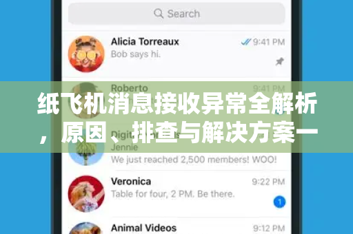 纸飞机消息接收异常全解析，原因、排查与解决方案一览-第1张图片-纸飞机官网 - 纸飞机下载|中文最新版|全球私密聊天软件