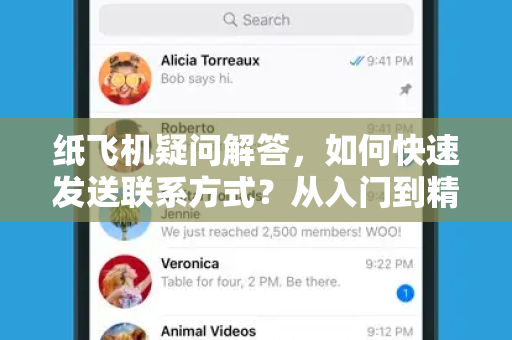 纸飞机疑问解答，如何快速发送联系方式？从入门到精通