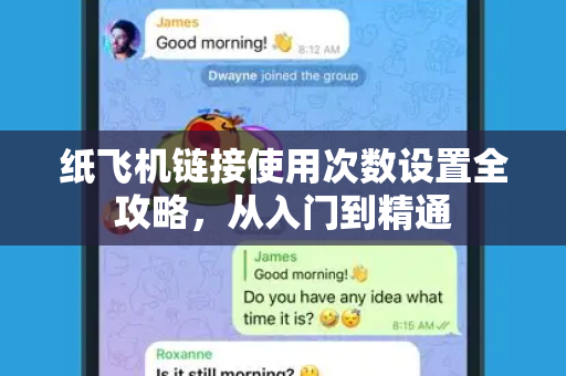 纸飞机链接使用次数设置全攻略，从入门到精通