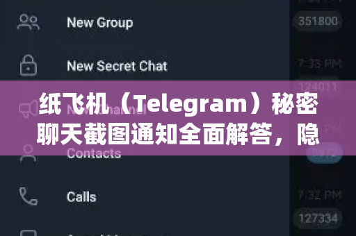 纸飞机（Telegram）秘密聊天截图通知全面解答，隐私保护与实用技巧