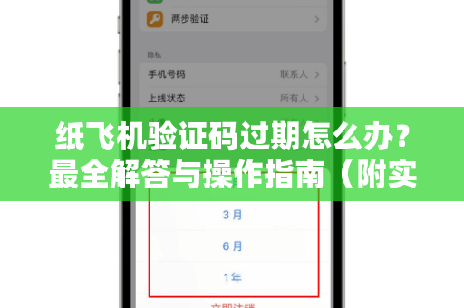 纸飞机验证码过期怎么办？最全解答与操作指南（附实用技巧）