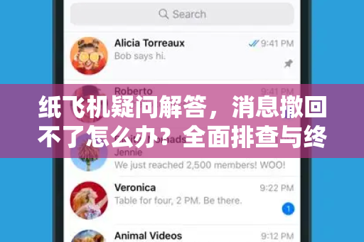纸飞机疑问解答，消息撤回不了怎么办？全面排查与终极指南