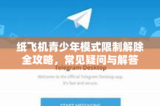 纸飞机青少年模式限制解除全攻略，常见疑问与解答