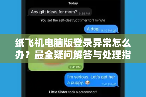 纸飞机电脑版登录异常怎么办？最全疑问解答与处理指南