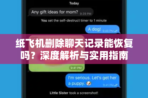 纸飞机删除聊天记录能恢复吗？深度解析与实用指南