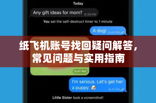 纸飞机账号找回疑问解答，常见问题与实用指南