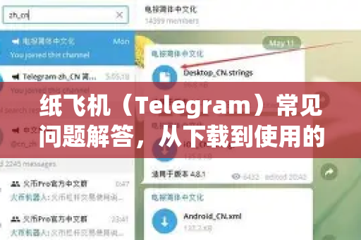 纸飞机（Telegram）常见问题解答，从下载到使用的终极指南