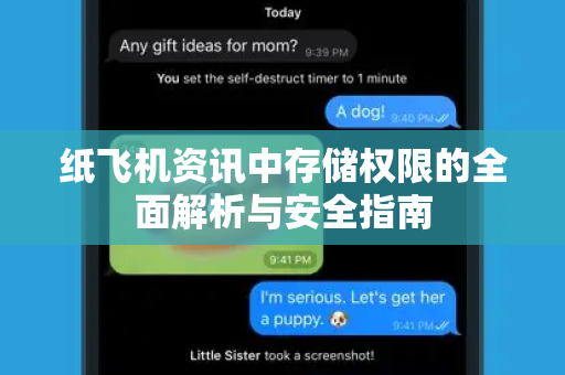 纸飞机资讯中存储权限的全面解析与安全指南